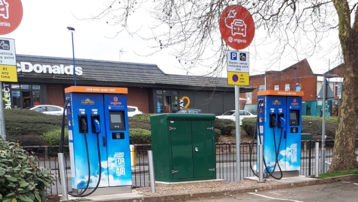Engenie currently hosts 16 EV chargers at Marston's pubs and is targeting 400 by the end of 2020. Image: Engenie